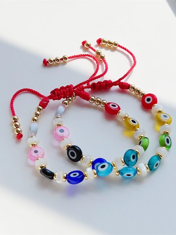 Turkish Evil Eye Beaded Charm Bracelets